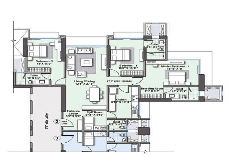Raheja Imperia floor plan 2