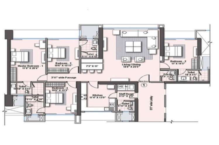 Raheja Imperia floor plan 3