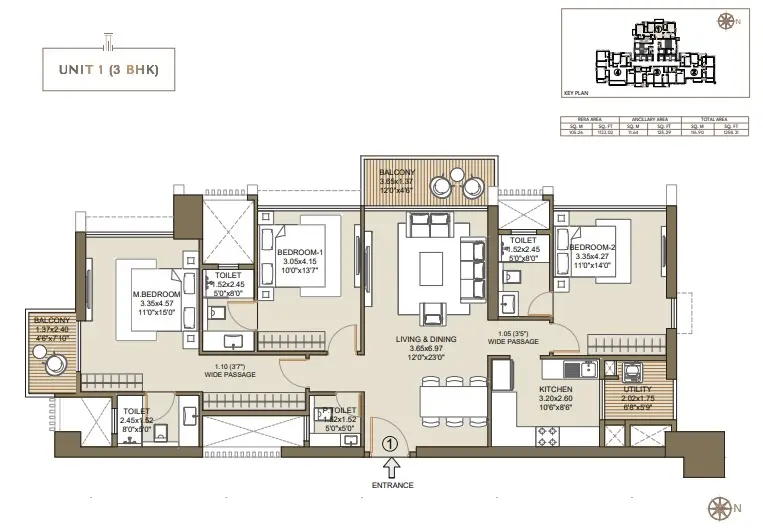 The Gateway by L&T floor plan 1