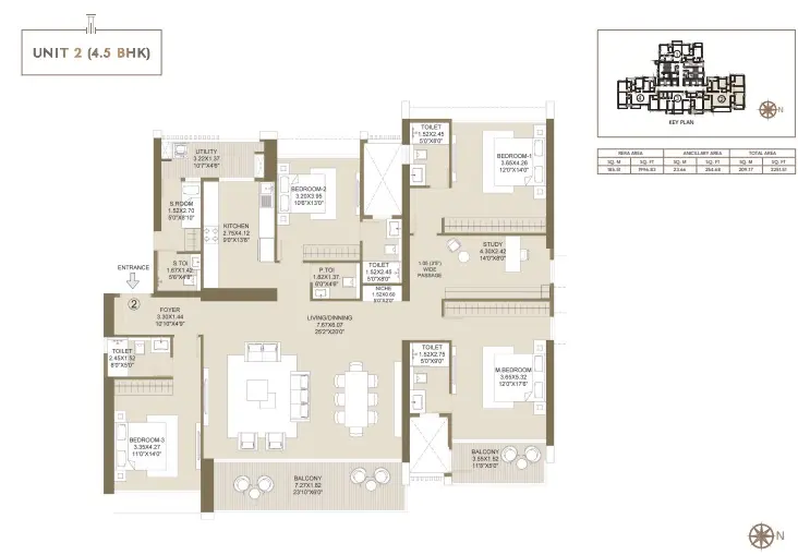 The Gateway by L&T floor plan 3