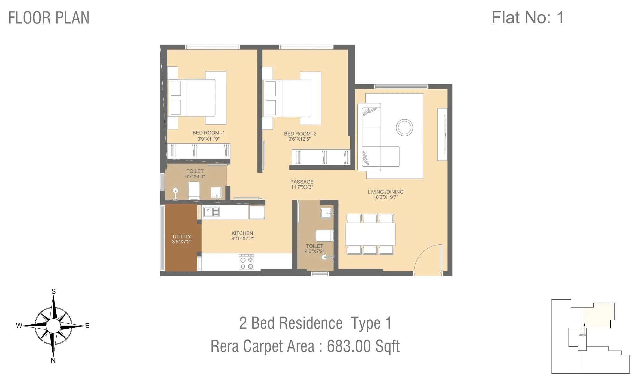 Ratan Address floor plan 1