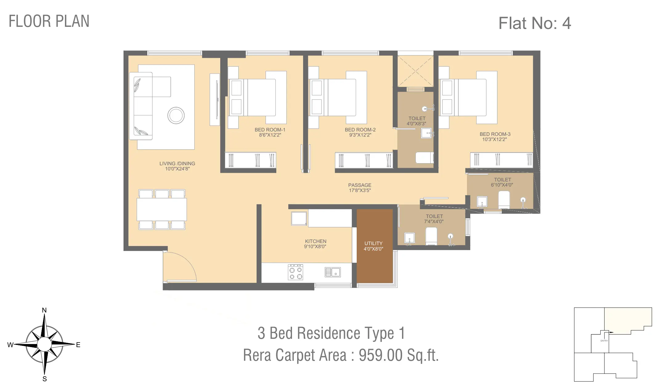 Ratan Address floor plan 3