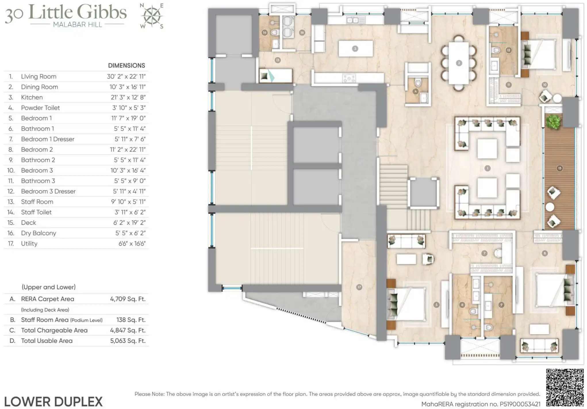 30 Little Gibbs floor plan 1