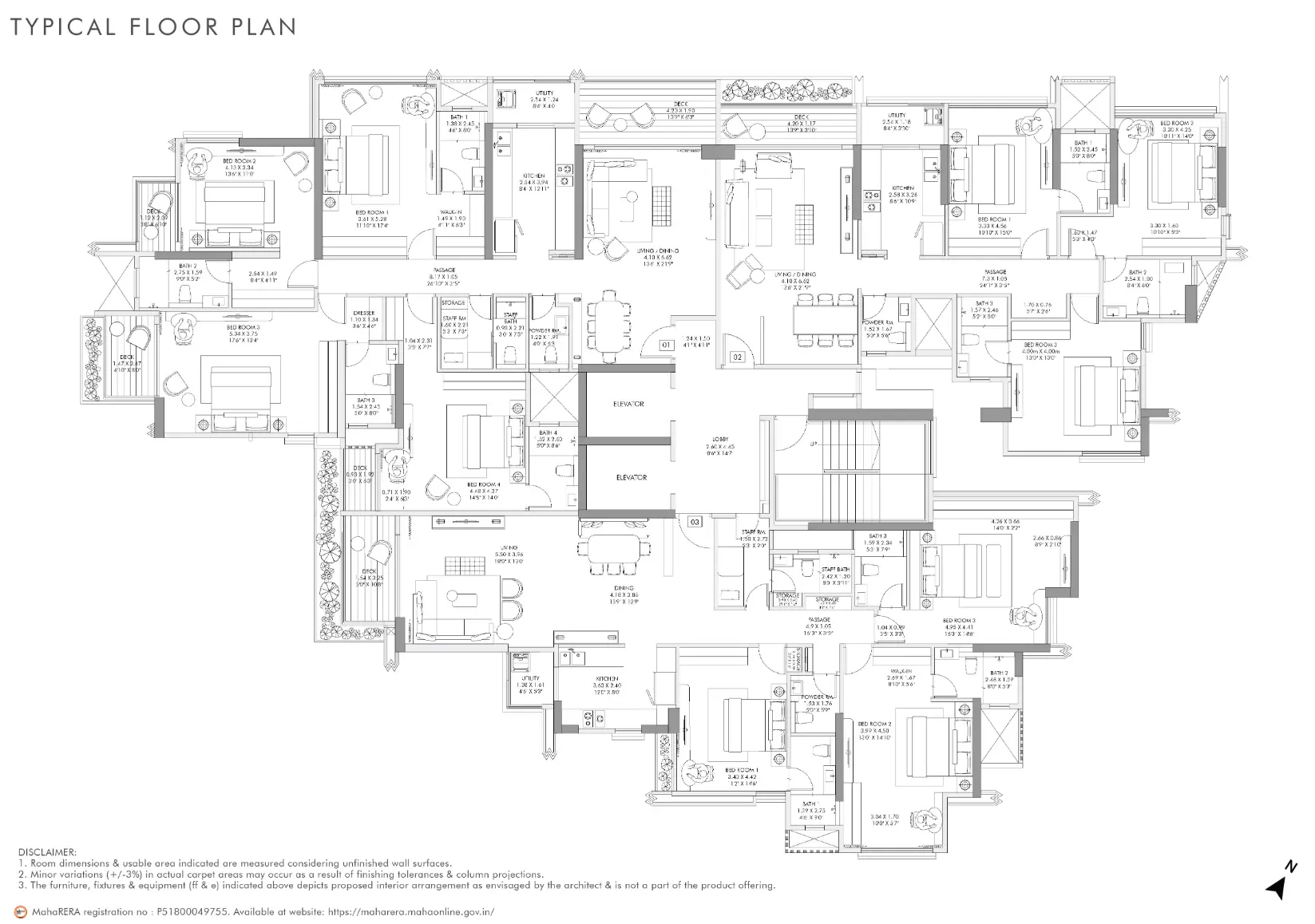 Rustomjee Ashiana floor plan 1