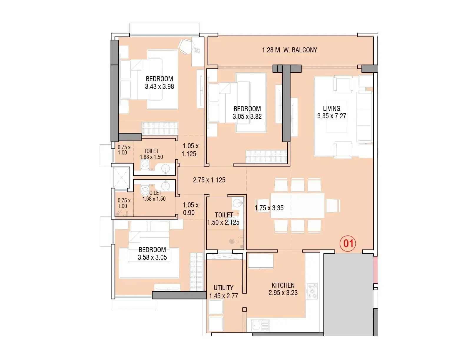 Linkbay Residences floor plan 1