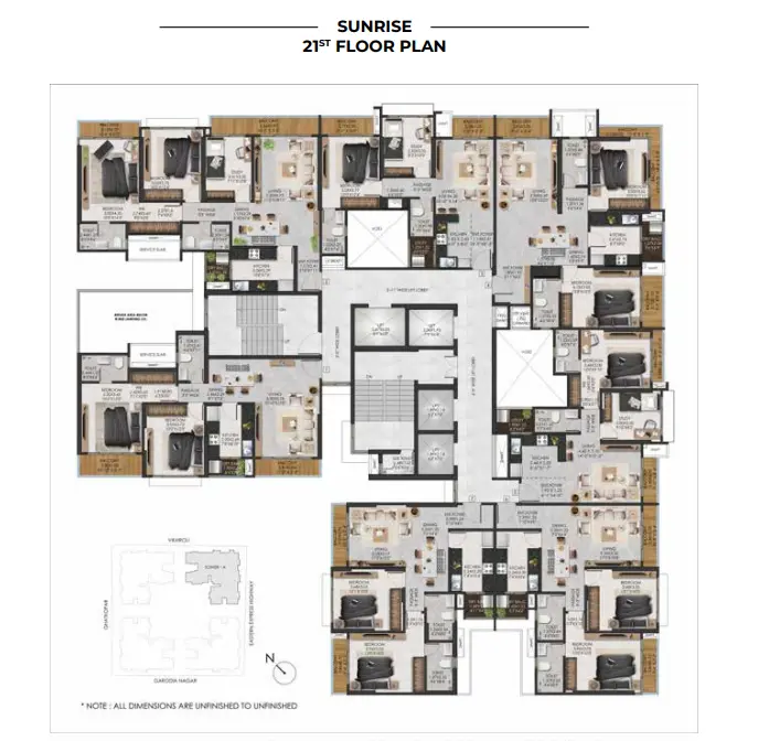Adani The Views floor plan 4