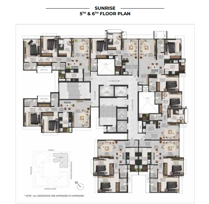 Adani The Views floor plan 3