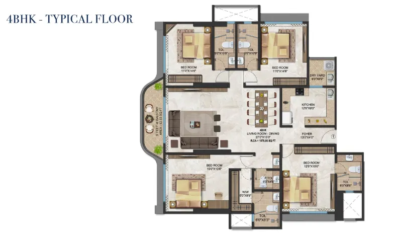 Ariha Skyes floor plan 2