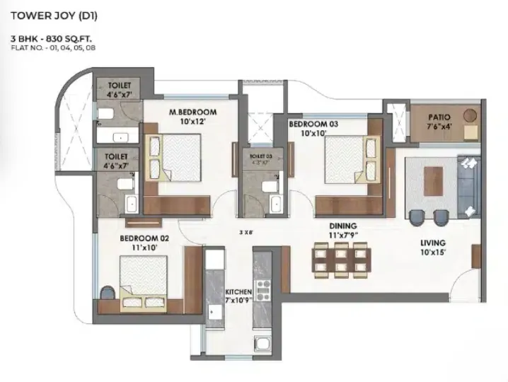 Ashar Merac floor plan 3