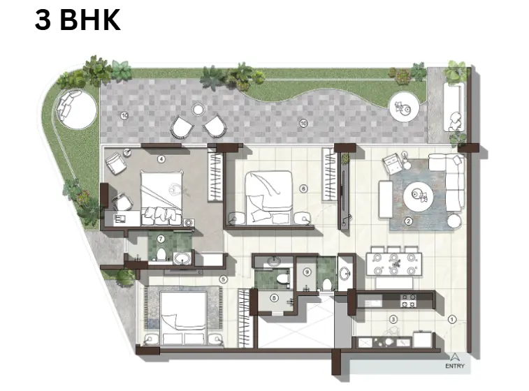 Avant Park West floor plan 2