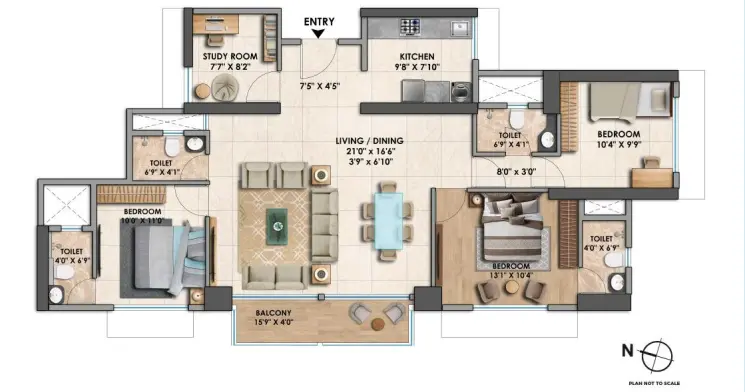 Chandak GreenAiry floor plan 3