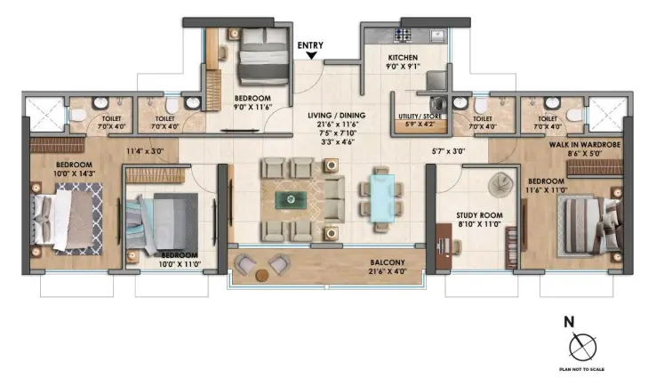Chandak GreenAiry floor plan 4