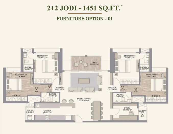 Chandak Treesourus floor plan 4