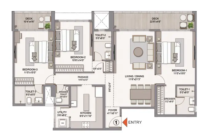 Chandak Vansham floor plan 15