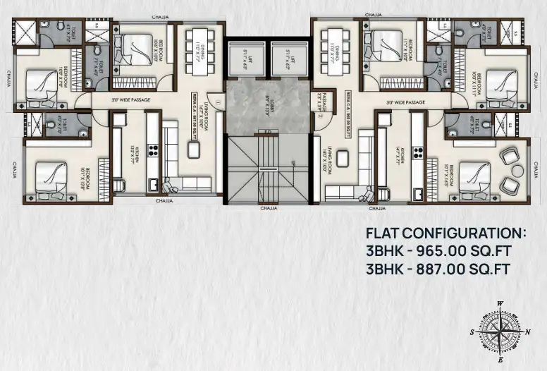Citizen Apartments floor plan 1