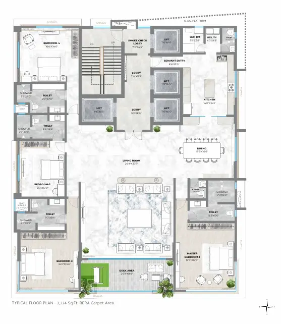 Crescent 9 floor plan 4