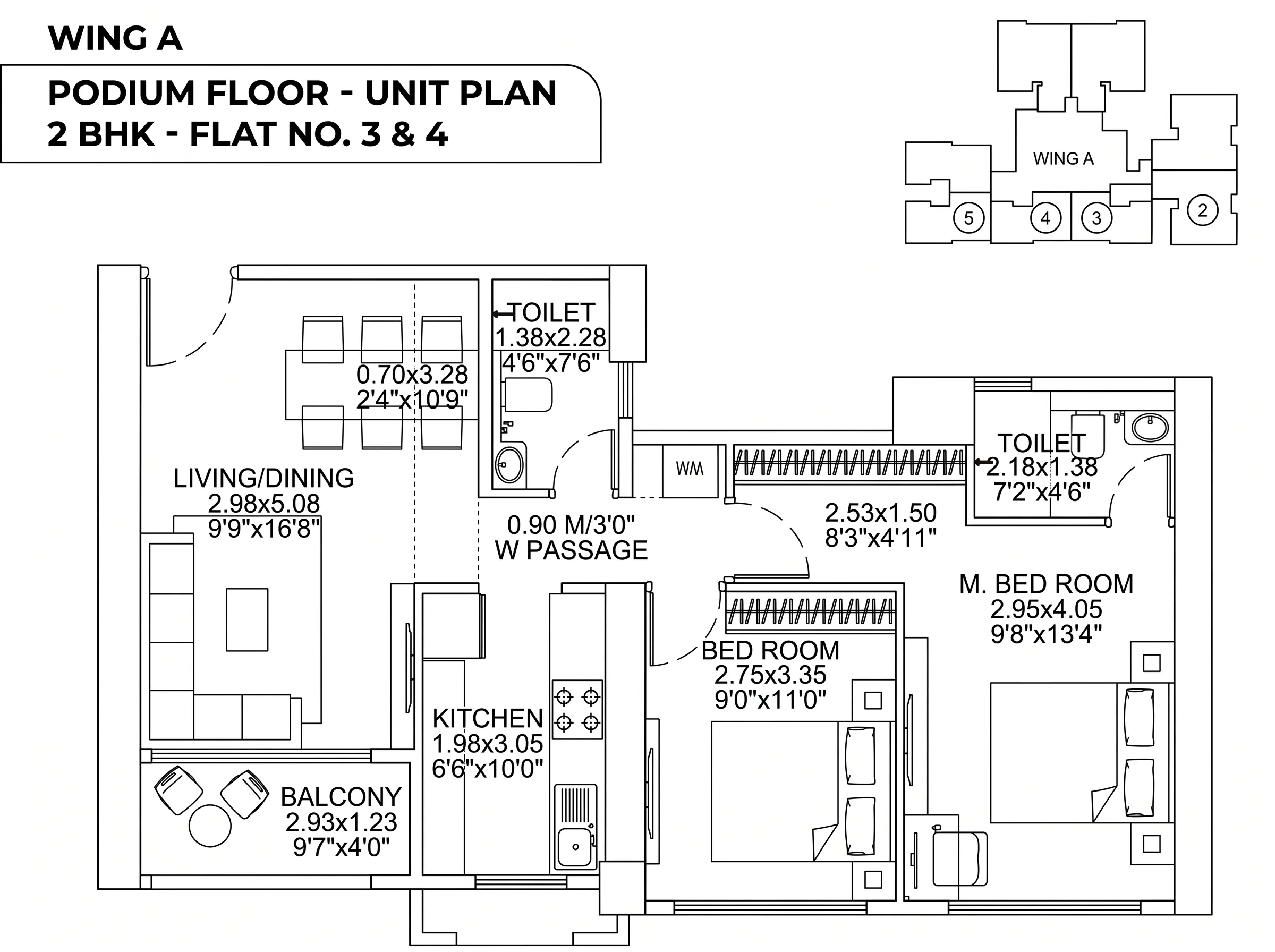 Dosti 604 floor plan 1