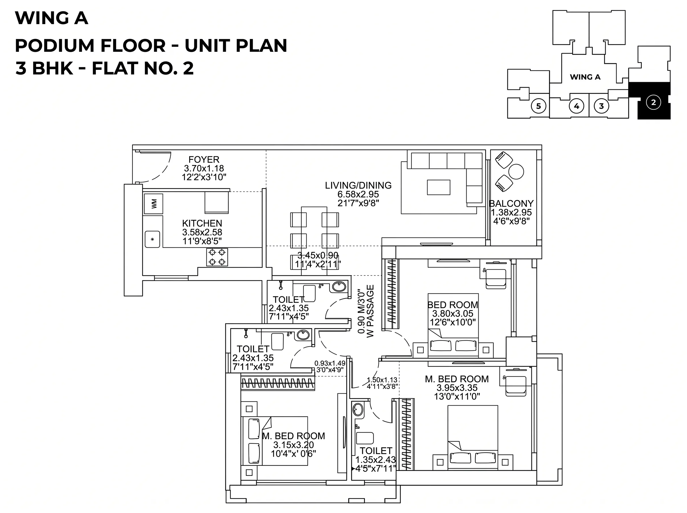 Dosti 604 floor plan 2