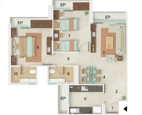 Dynamix Parkwoods floor plan 2