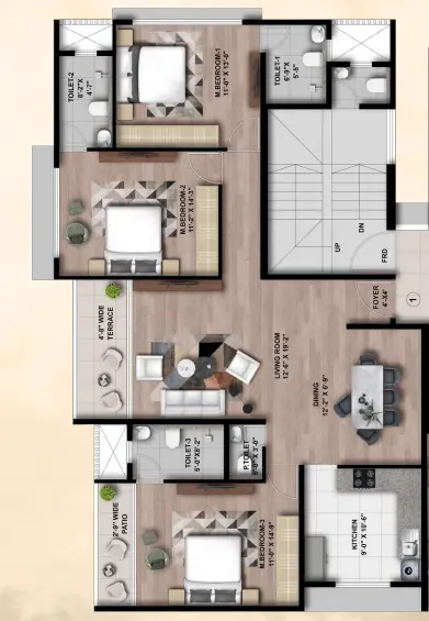 Paramount by Gala floor plan 2