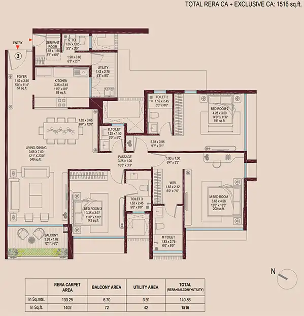 Godrej Sky Terraces floor plan 2