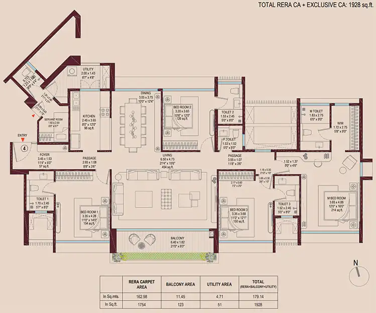 Godrej Sky Terraces floor plan 4