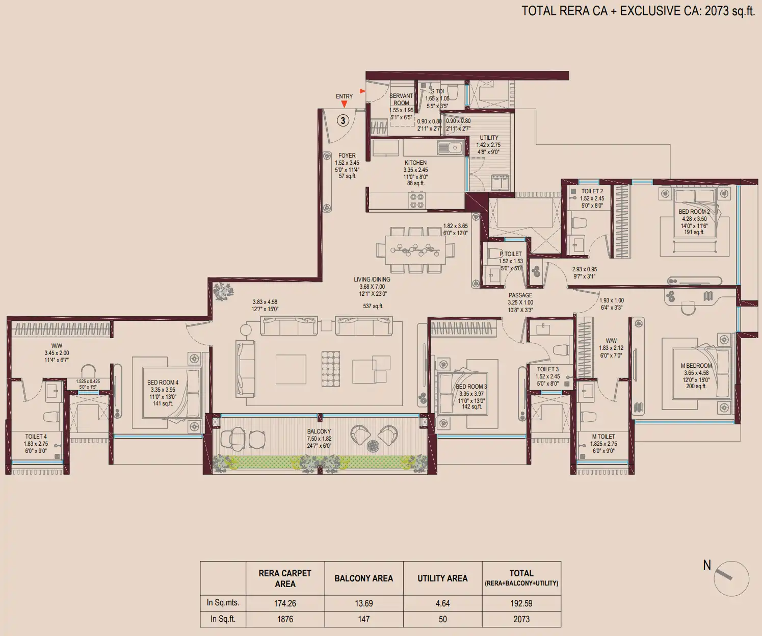 Godrej Sky Terraces floor plan 5