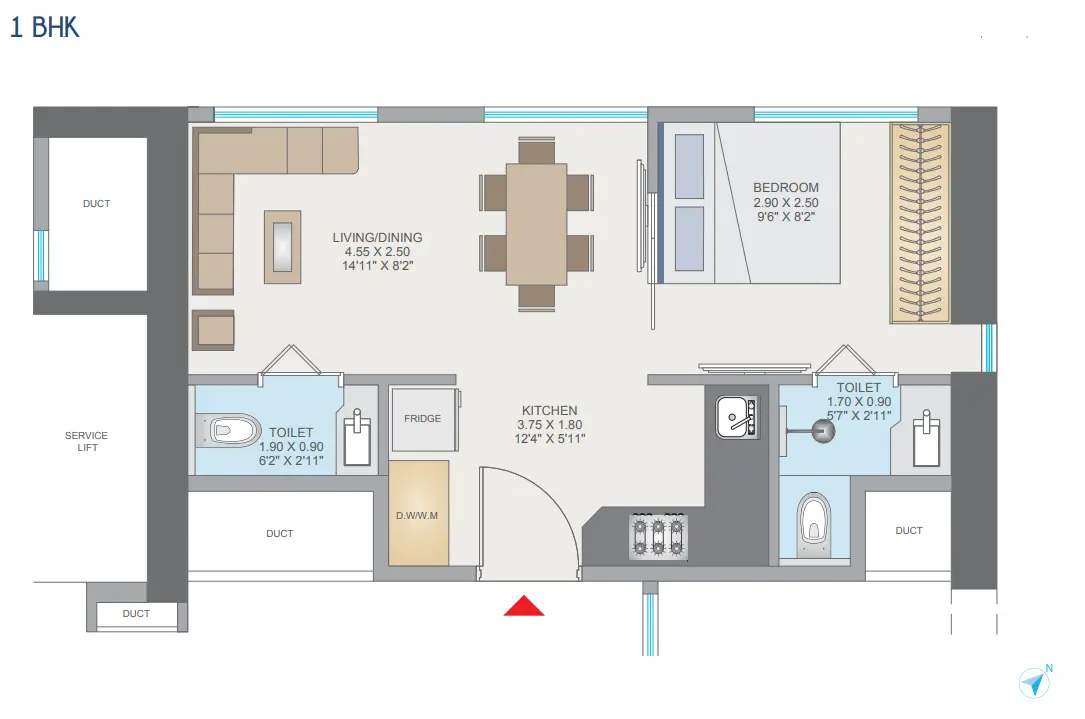 Hubtown Celeste Worli floor plan 1