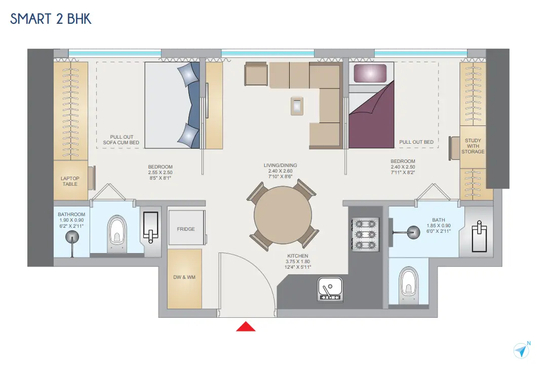 Hubtown Celeste Worli floor plan 2