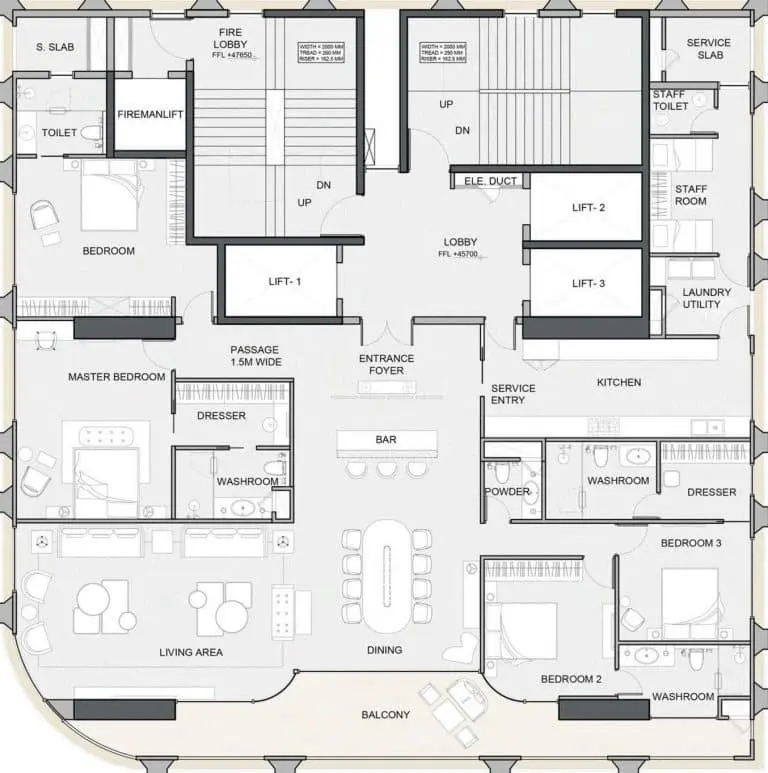 Imperial Worli floor plan 2