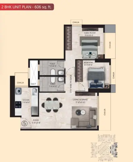 Inspira Aura floor plan 1