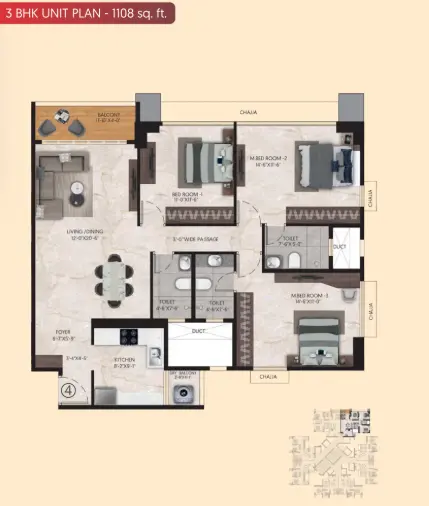 Inspira Aura floor plan 3