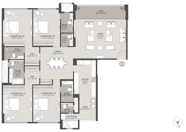 Jade Park floor plan 14