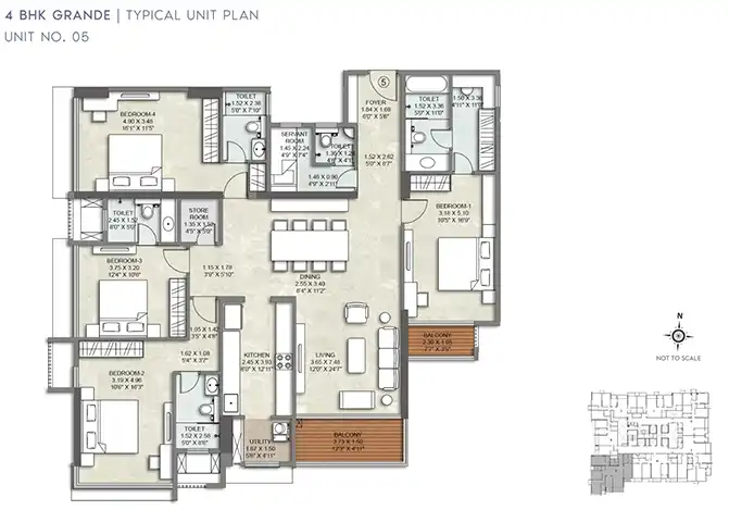 Kalpataru Amare floor plan 4