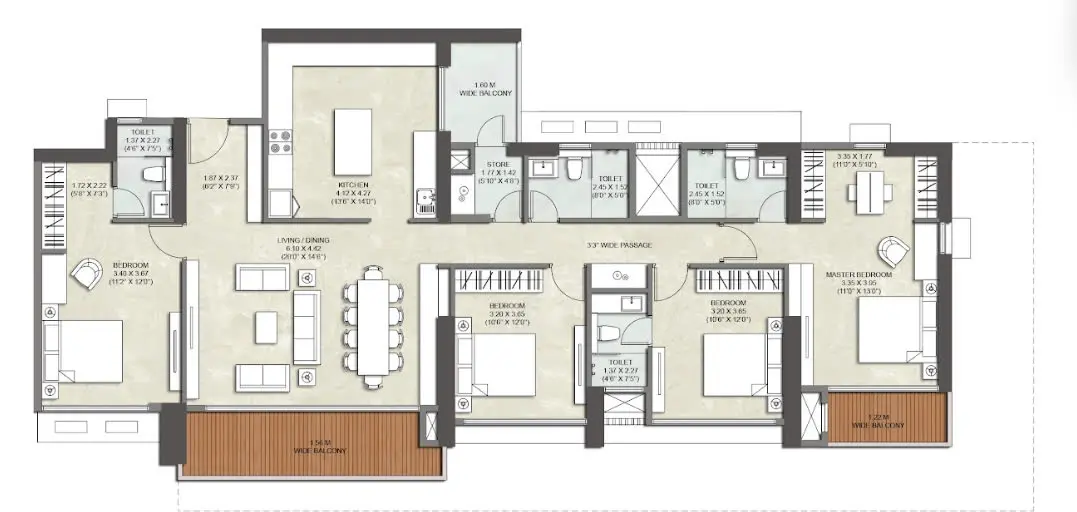 Kalpataru Immensa floor plan 2