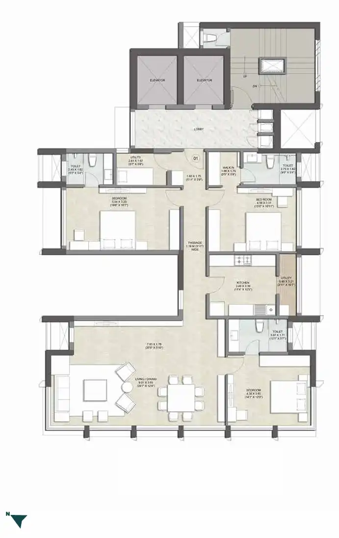 Kalpataru Matru Ashish floor plan 2