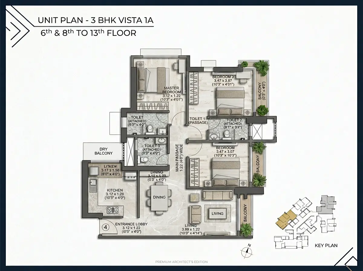 Kalpataru Vienta floor plan 1