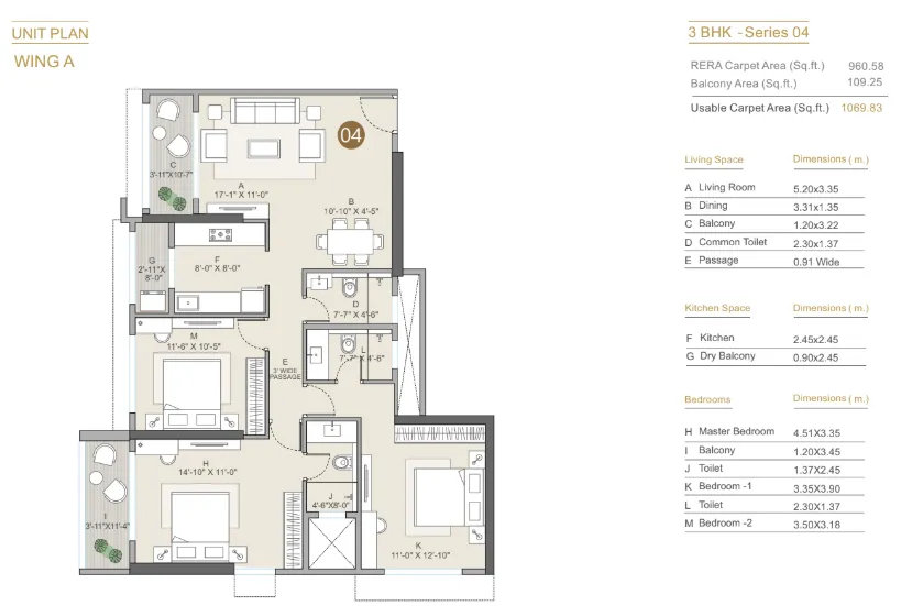 Kolte Patil Verve floor plan 3