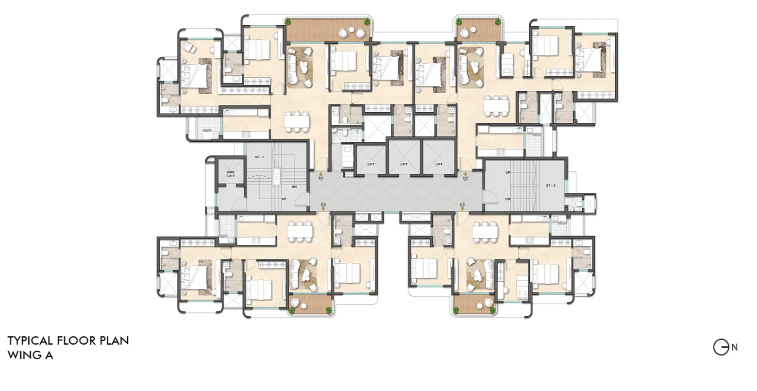 Lodha Altus floor plan 1