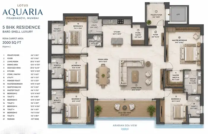 Lotus Aquaria floor plan 1