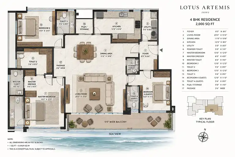 Lotus Artemis floor plan 1