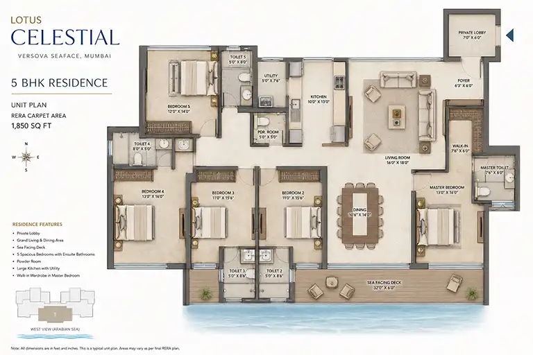 Lotus Celestial floor plan 1