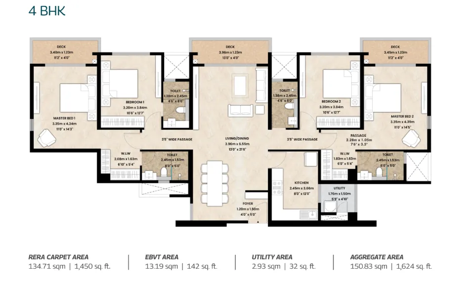 Mahindra Vista floor plan 3