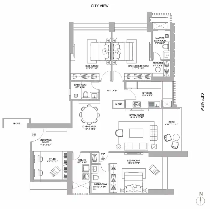 Narang Vivenda floor plan 7