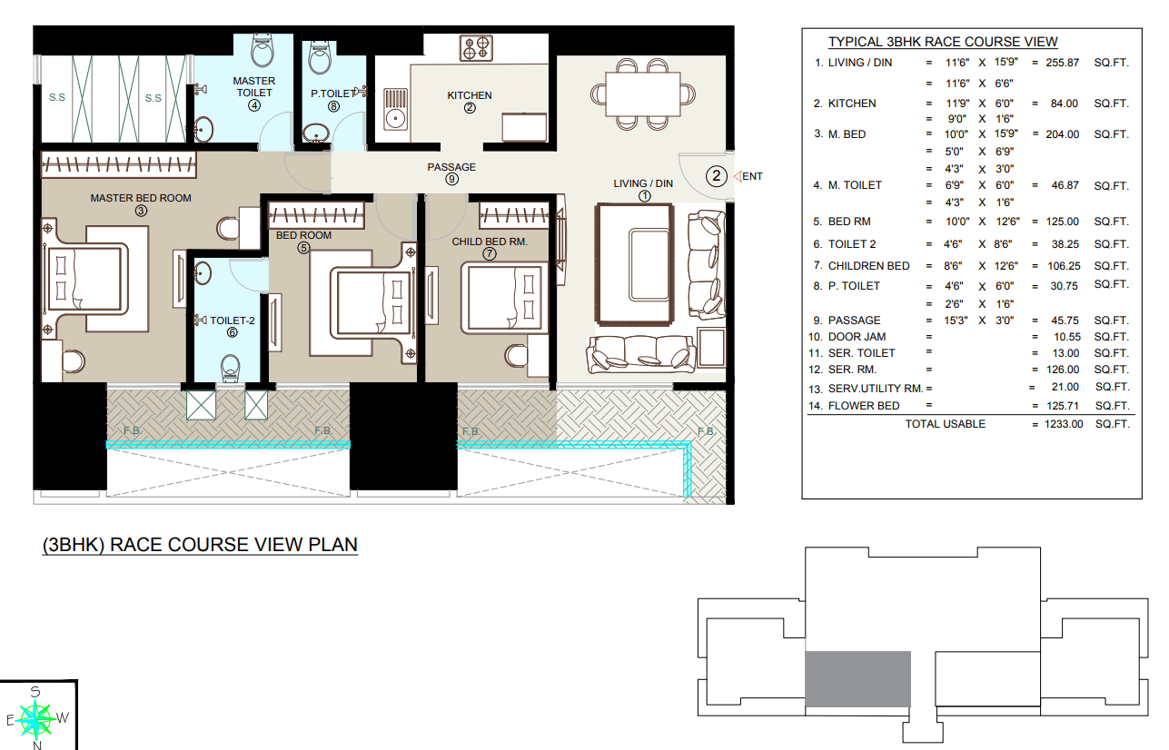 Nathani Heights Mumbai Central floor plan 1