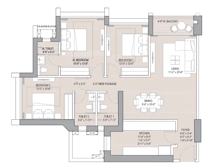 Oberoi Forestville floor plan 2