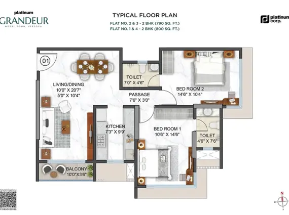 Platinum Grandeur floor plan 2