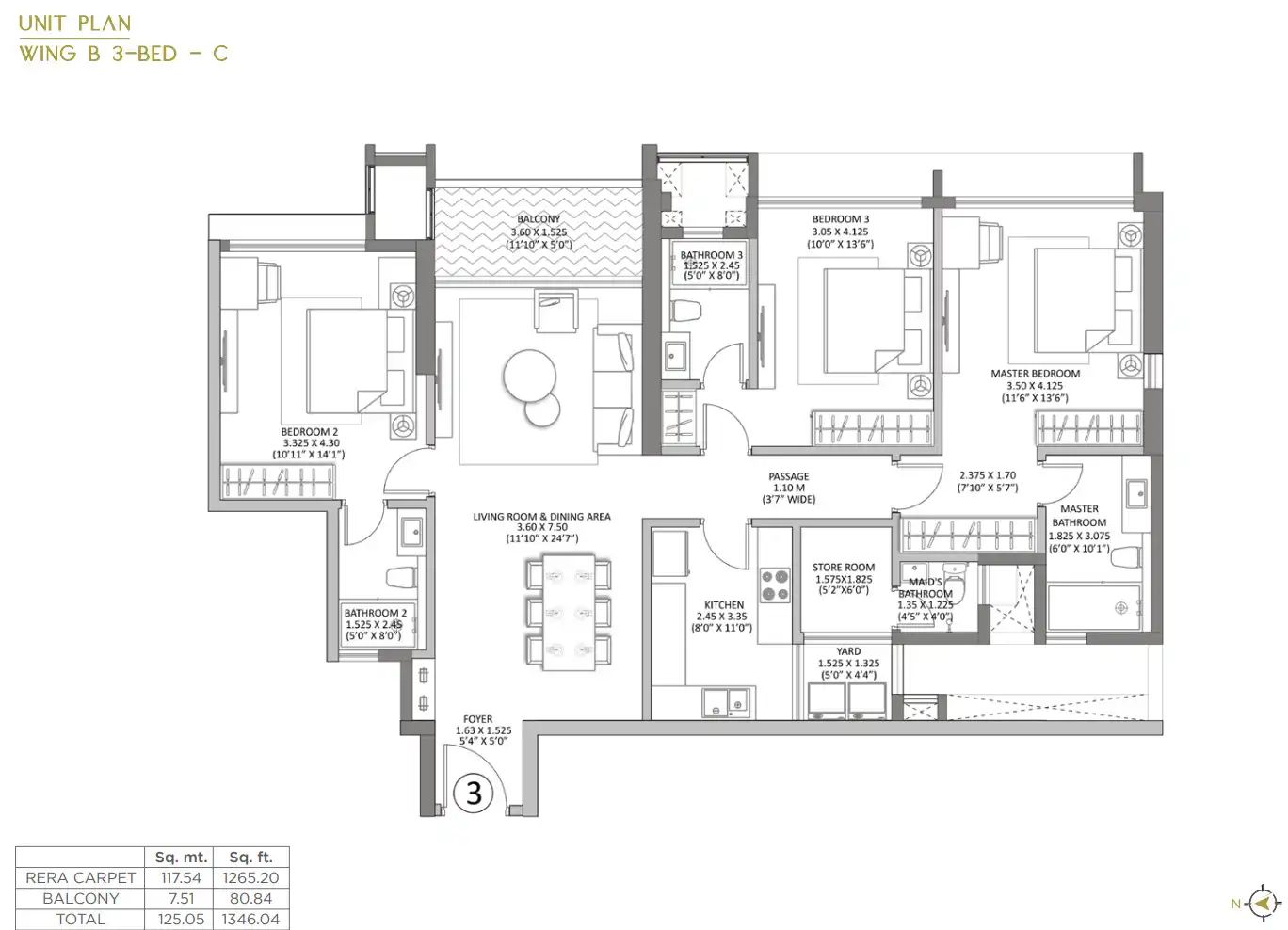 Raheja Amaltis floor plan 2