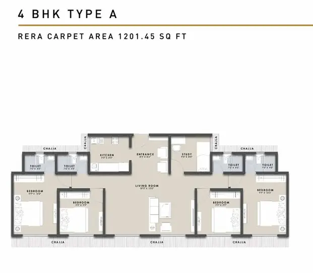 Raunak Centrum floor plan 3