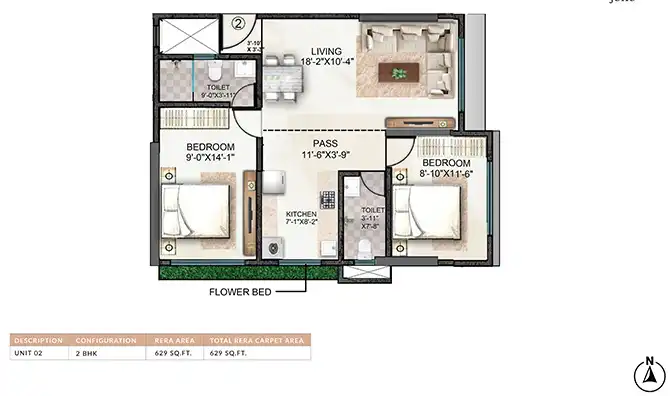 Rishabraj Trident floor plan 2